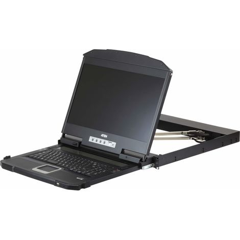 ATEN CL3800NW console a rack 47 cm (18.5 pollici) 1920 x 1080 Pixel Metallo, Plastica Nero 1U