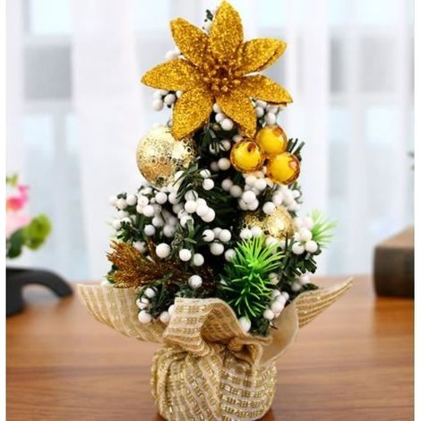 20 cm Mini-Weihnachtsbaum, Weihnachtsdekoration, Weihnachtstag, Dekoration für Einkaufszentren, Büroaccessoires, Klein