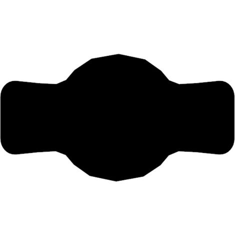 Etichette per barattoli 7x4 cm per conserve, 72 pezzi, nero opaco (1/2)