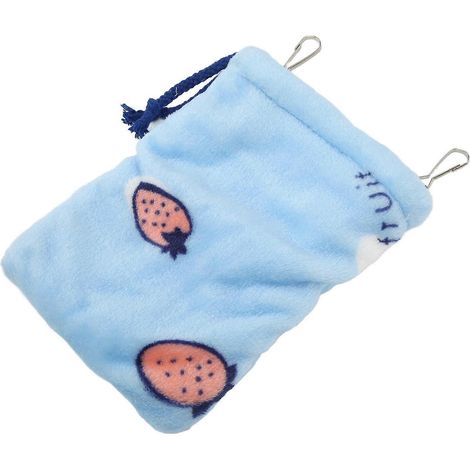 Sac de couchage en flanelle chaude et douce pour hamster, petit lit suspendu avec crochets pour planeurs, 18 x 15 cm (1/3)