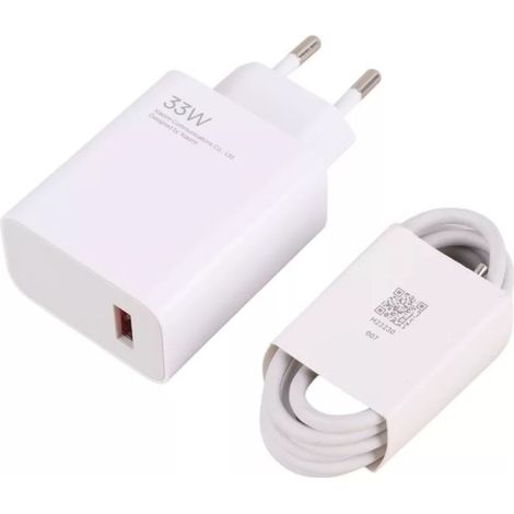 Xiaomi Mi 335W USB-A Schnellladegerät USB-C Kabel 1m White, MDY-16-EF, Bulk