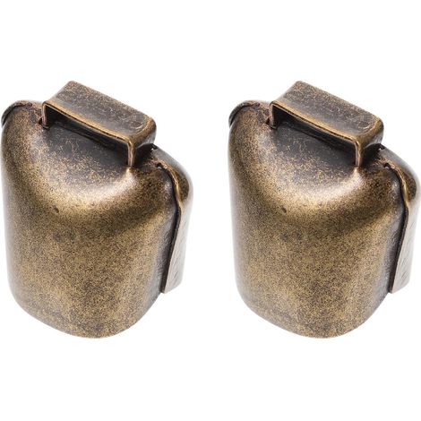 Cloche de Pâturage en Cuivre pour Vache et Cheval, Lot de 2 Pièces, Son Puissant Anti-Perte, Couleur Or Élégante, pour Animaux Ferme en Pâturage (1/5)