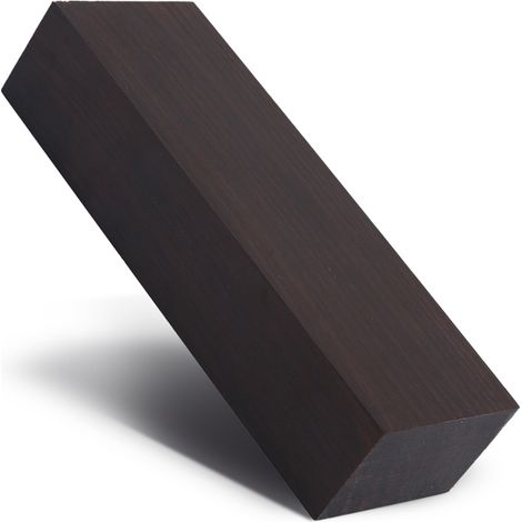 Lot de 12 ébauches en bois d'ébène noir 4x2,5 cm, matériau brut pour fabrication d'instruments de musique et outils DIY (1/5)