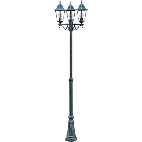 Lampe d'extérieur candélabre sur pied support d'éclairage lanterne lumière nuit
