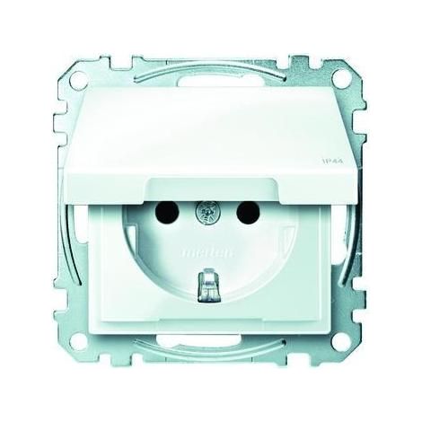 Merten SCHUKO-Steckdose pws Klappdeckel IP44 MEG2314-0319 (1/5)