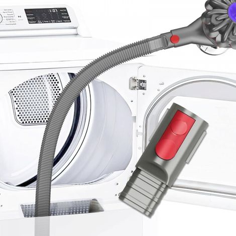 Kit de nettoyage de conduit de sèche-linge compatible avec l'accessoire de nettoyage de peluches pour sèche-linge Dyson pour V7 V8 V10 V11 V12 V15,gris (1/5)
