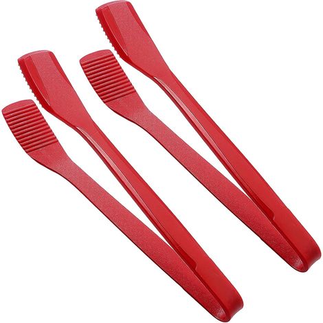 2er-Set Küchenzange aus hitzebeständigem Silikon, 28 cm, zum Grillen, Grillen, Grillen und Backen. Leicht zu reinigen. Rot.