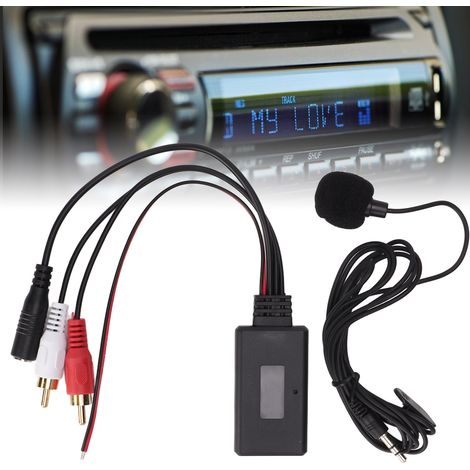 Adaptateur audio Bluetooth pour radio, module Bluetooth, adaptateur RCA, microphone mains libres pour Pioneer, Alpine, Sony 2RCA (1/5)