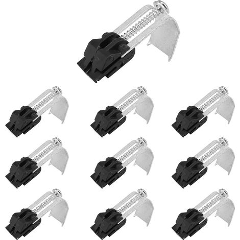 JSSEVN-10 Pièces Clips D'évier Encastrés, Clip de Fixation pour Évier, Angle Réglable, Robuste et Durable, Adapté aux Buanderies, Éviers de Cuisine (1/5)