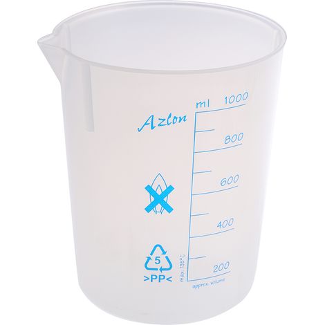 Bécher RS PRO, PP, 1L ( Prix pour Boîte de 5 ) (1/2)