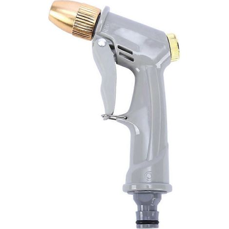 Portable High Pressure Water Nozzle Adjustable Metal Nozzle Washing Car Washer Garden Watering Hose Nozzle (1/5)