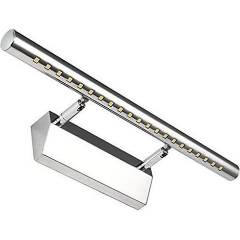 HONORNIC - Lampe pour Miroir Tableau Applique Murale 5W LED avec Interrupteur en Acier inoxydable pour Salle de Bain Miroir - Blanc (1/3)