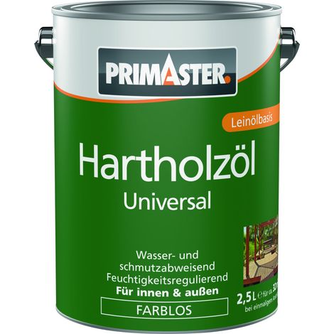 Primaster Hartholzöl Universal 2,5 L farblos Holzschutzmittel