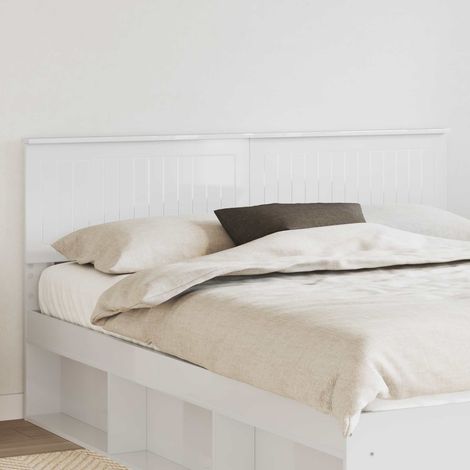 Tête de lit-Panneau de lit Blanc Brillant 160 cm Bois d'ingénierie 916321 (1/5)