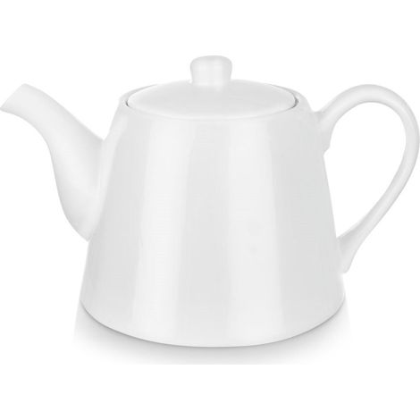 Cafetera y tetera de porcelana blanca de 2 litros (1/5)