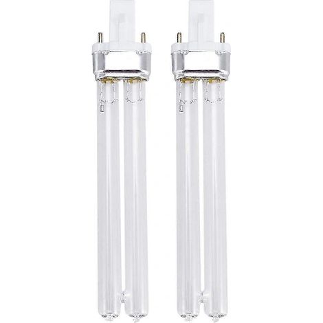 Lot de 2 lampes de désinfection ultraviolette UV 11 W pour stérilisation d'aquarium (culot G23) Chumian (1/2)