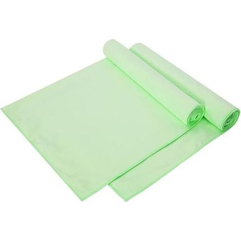 Serviettes de sport, lot de 2, vertes, 140 x 70 cm, polyester et polyamide (1/5)