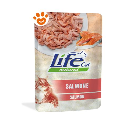 Life Cat Natural Salmone - Life Cat Natural Salmone - Bustina Da 70 Gr