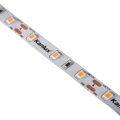 Striscia LED 11W/m 60 LED/m lunghezza 5m - Bianco Caldo 3000K (1/5)
