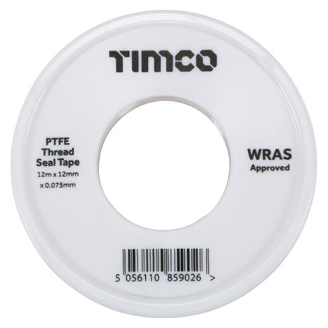 TIMCO PTFE Thread Seal Tape - 12m x 12mm