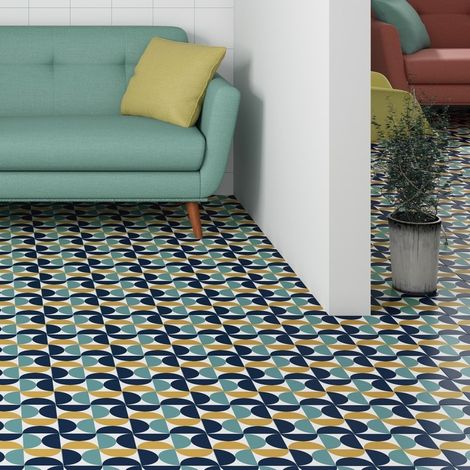 Carrelage premium effect ciment mat Creta 20x20 cm (1/3)