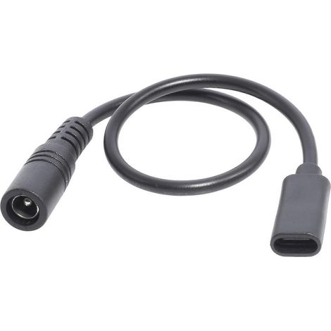 Convertisseur CC femelle 5,5 x 2,1 vers USB 3.1 femelle Type-C, adaptateur d'alimentation CC Type-C 5 V 3 A (1/5)