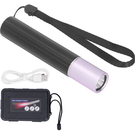 Lampe torche thérapie lumière rouge 630nm 660nm 850nm portative soulagement douleurs articulaires et musculaires