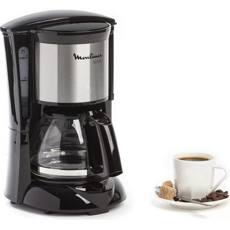 Cafetière Filtre 0,6 L Noir/Inox Programmable (1/2)