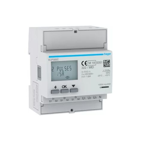 Hager Energiezähler 3phasig ECP300C (1/2)