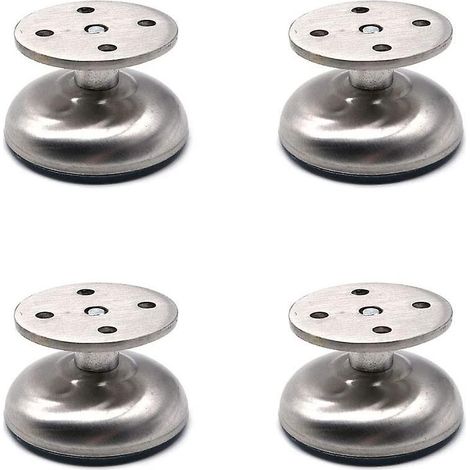 Ensemble de 4 pieds de meuble réglables, 3,8 cm de long, extra épais, en acier inoxydable (1/5)