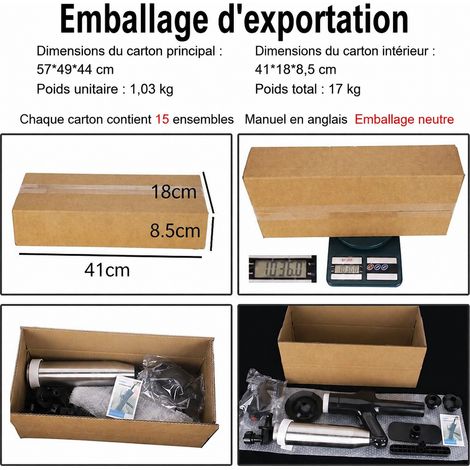 Déboucheur de canalisation et ventouse WC en acier inoxydable 41 × 18 × 8,5 cm réf 7906 41 × 18 × 8,5 cm 1,03 kg – Livraison gratuite