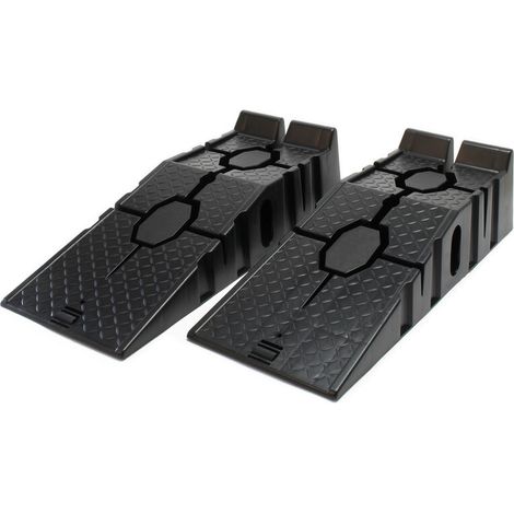Wiltec – Rampe de chargement 2 pièces – Longueur 905mm – Charge max 2,5t – Largeur pneu 255mm – Plastique antidérapant pour véhicules (1/5)