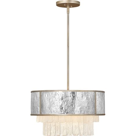 Elstead Hinkley Reverie Plafonnier Suspension Cylindrique Or Champagne (1/5)