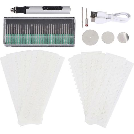 Elektrisches Gravurset mit Mikrogravurstift und Rotationswerkzeug für Heimwerker, ideal zum Gravieren von Holz, Metall und Keramik. (1/5)