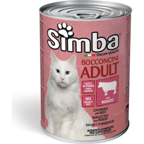 CIBO GATTO MONGE SIMBA 415 G BOCCONCINI VITELLO Q.TA 24