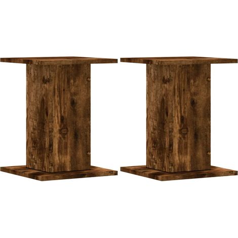 Portavasi per piante set di 2 portafiori in legno ingegnerizzato marrone 020045312