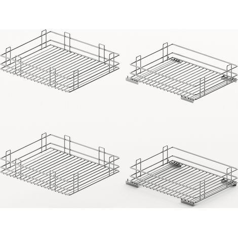 Hettich Orta Eckschrank Korbset 100 TB450 verchromt