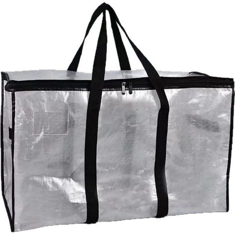 Bolsas para guardar ropa (paquete de 2, 70x35x40 cm) – Transparentes, gruesas, resistentes, ideales para mudanzas y como organizadores de armario. (1/5)