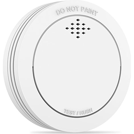 Détecteur de fumée avec Support magnétique Alarme Incendie Batterie remplaçable Alarme sonore 85 DB Fonction Silence (1/5)
