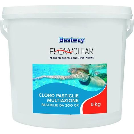Cloro estabilizado 90% en pastillas de 200 g para piscina