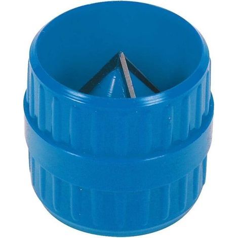 Alésoir interne et externe 4146,5 mm, outil de biseautage et de meulage pour tuyaux en cuivre de climatisation et tuyaux d'eau en plastique, grattoir pour ébavurer et tailler les tuyaux d'eau (bleu). (1/3)