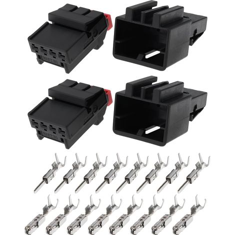 Set of 2 four-pin connectors 7N0972704 - Compatible with VW - Compatible with Audi - Skoda (1/5)