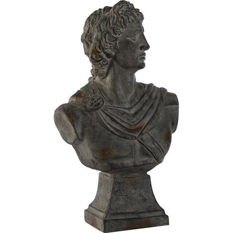 Figura Fibra Vidrio 36X18X58,5 Busto Gris (1/3)