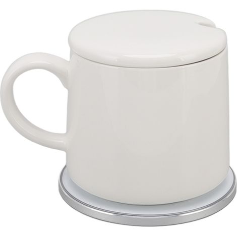Chauffe-tasse de Bureau avec Tasse 50°C Température Constante USB Chargeur Sans Fil pour Maison (1/5)