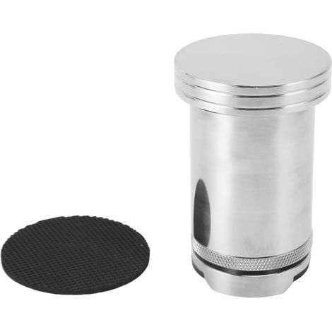 HiFi-Lautsprecherkabelhalterung, verstellbar von 70 bis 115 mm, Vibrationsdämpfer aus Aluminiumlegierung, Audiokabelstabilisator aus Silber