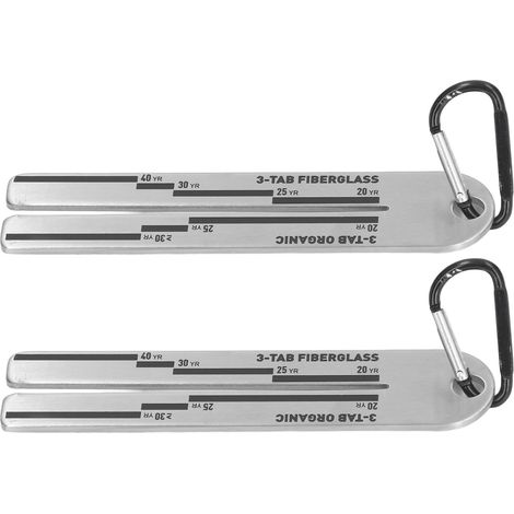 jauges de 12,7 cm (5 pouces) pour bardeaux anticorrosion, outil de mesure d'épaisseur en fibre de verre pour tuiles de toiture. (1/5)
