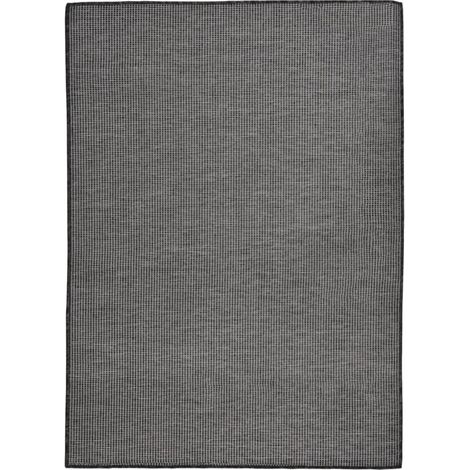 Tapis extérieur Tapis à tissage plat Tapis de salon 200x280 cm Gris 28736 (1/5)
