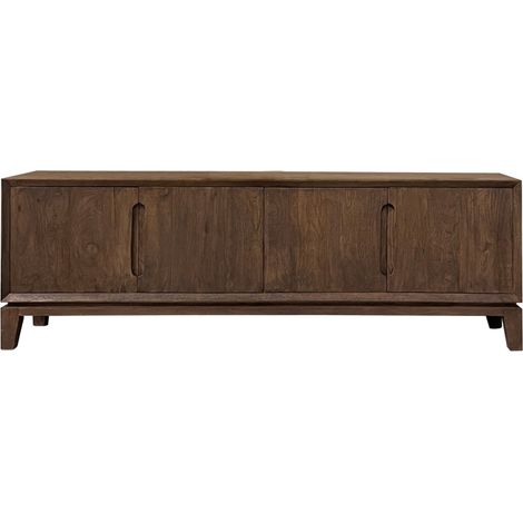 CORTE-Meuble TV 170 cm en bois massif brossé (1/5)