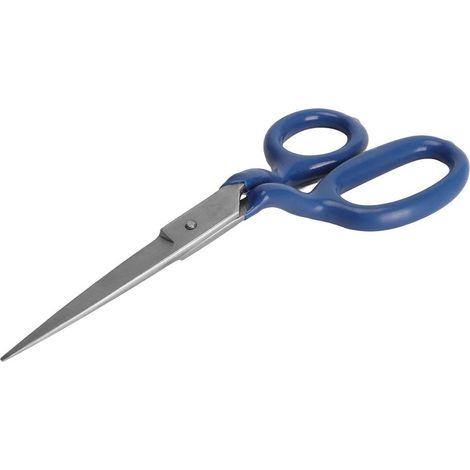 Blaue Teppichschere, 18 cm lange Klingen aus Edelstahl, ergonomisch geformter Griff, Applikationsschere zum Nähen, Stricken und Schneiden (1/5)