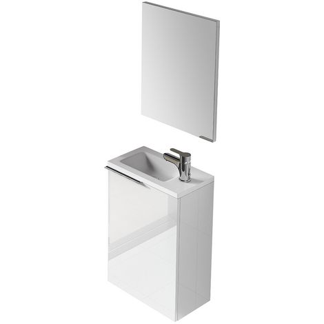 MOBILE BAGNO SOSPESO COMPACT (DA MONTARE)- cm 58x40x22 Bianco Laccato- DH- pezzi 1
